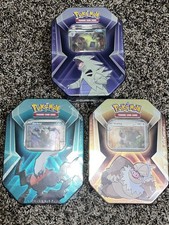 Pokemon TCG - Triple Whammy Collector Sealed Tins x3 Complete Set