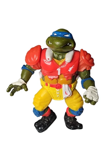 🔥TMNT 1991 TD Tossin Leo Teenage Mutant Ninja Turtles Vintage Action Figure