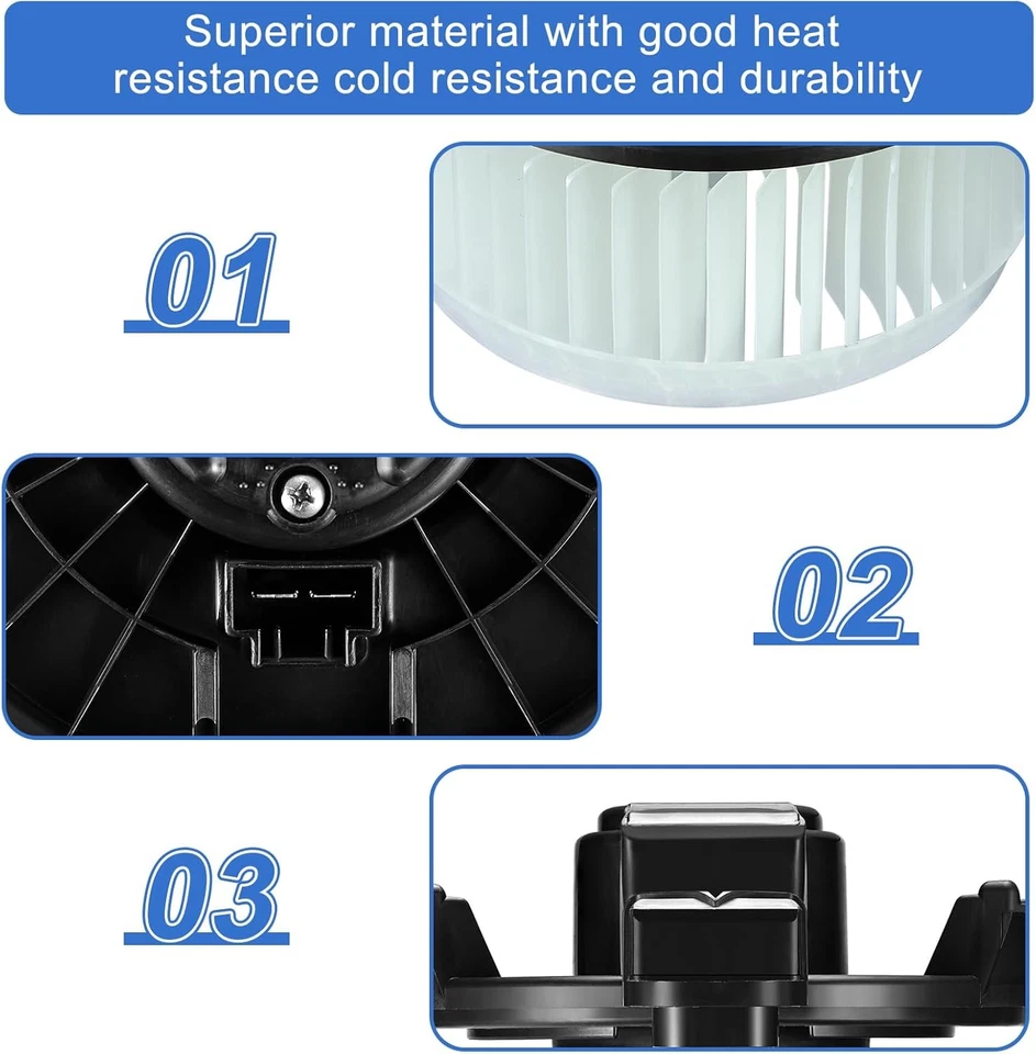 700203 A/C Heater Blower Motor for 2009-2017 Honda Accord Crosstour CR-V 3.5L V6 - Imagem 4 de 4