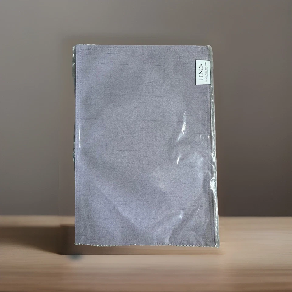 Lenox Französisch Perle Tischset mit dekorativer Borte Neu mit Etikett ~ 4er Set