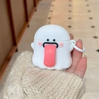 For AirPods 1 2 3 4 Pro 2 Cute 3D Ghost Silicone Anti-drop Earphone Case