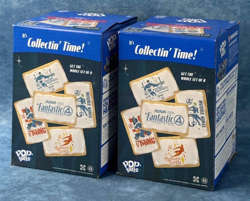 Fantastic Four Pop Tarts. Unopened, Frosted Strawberry, Marvel, 2 Boxes Of 8 - Image 2 of 4