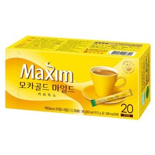 Maxim Mocha Gold Korean Instant Coffee 20 Sticks