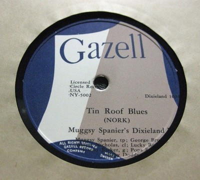 MUGGSY SPANIER Tin Roof Blues Riverboat Shuffle Two O'clock Jump u.a. 6x 78'er