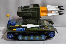 Masudaya Vintage Tin Toy Missile Tank MS-33 Late Model with Box Showa Retro JP