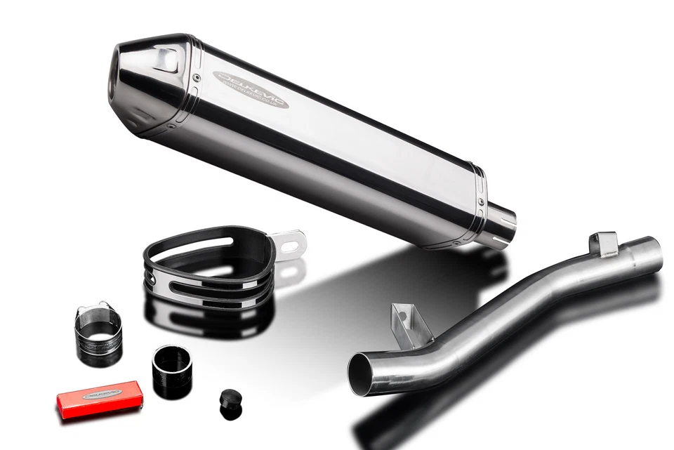 Kit silenciador de escape de acero inoxidable TriOval 17" Slip On Suzuki GSF600 Bandit 1995-2005 Foto 4 de 4