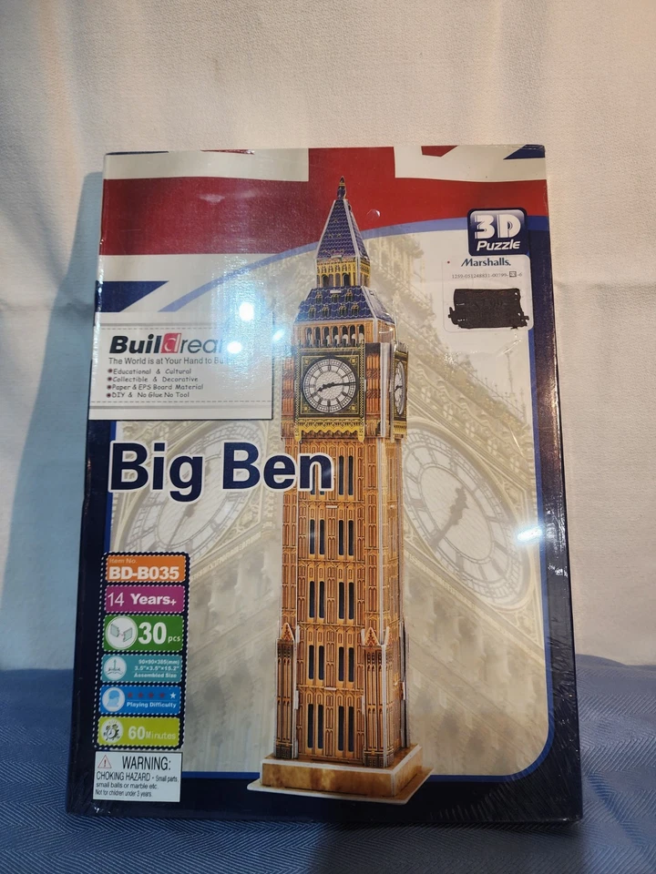 Buildream 3D Puzzle The White House and Big Ben Puzzle Lot NIB Sealed - Image 3 of 4