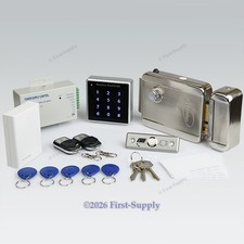 Remote Controlled RFID Door Access Control System Kit  Electric Lock  Doorbell