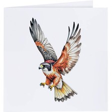 Grußkarten "Falke bereit, seine Beute zu fangen" (GC045185)