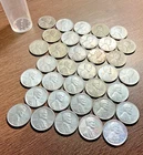 1943 P D S Lincoln Steel Wheat Penny Cent Roll of 35 Coins Lot