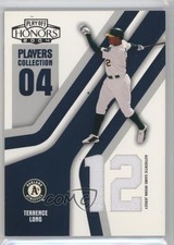 2004 Playoff Honors Blue Die-Cut Jersey Number Jerseys 35/250 Terrence Long 0v1