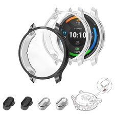 2 4 Pack TPU Slim Case Cover for Garmin Venu 3s 43mm with Charging Port Dust Plu