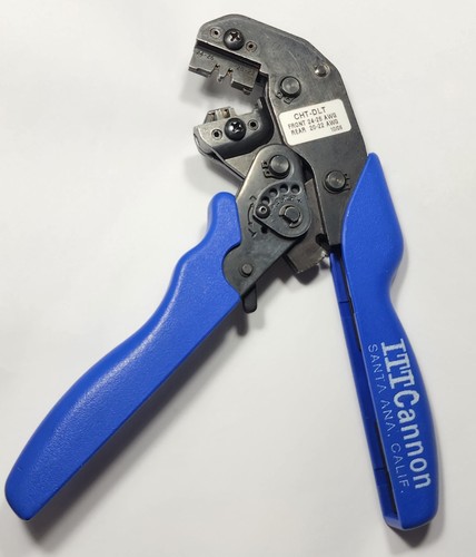 ITT Cannon CHT-DLT Tool Frame with Die FRONT 24-26 AWGREAR 20-22 AWG
