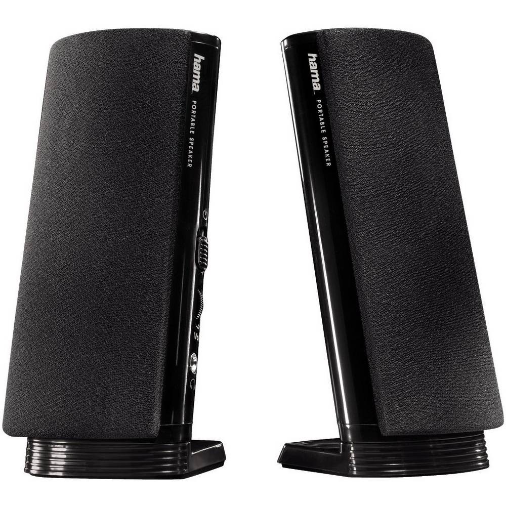 Hama E 80 2.0 enceintes PC filaires haut-parleurs stéréo bureau ordinateur portable