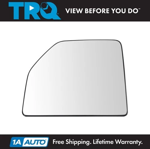 TRQ Left Upper Mirror Glass Fits 2015-2020 Ford F-150 2017-2022 F-250 F-350