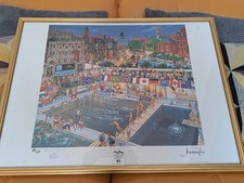 LTD EDITION 99/500, FRAMED & SIGNED PRINT. JOE SCARBOROUGH. SHEFFIELD INTEREST.