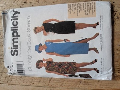 Simplicity 7958 Retro Damen Kleid Schnittmuster UNGESCHNITTEN Gr. 12 14 16