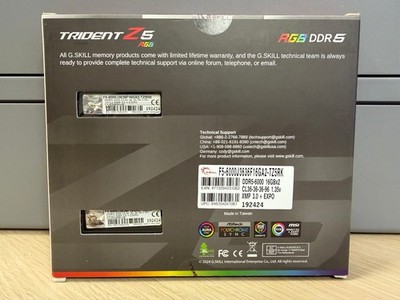 G.SKILL TRIDENT Z5 NEO RGB 32GB (2x16GB) 6000 MT/s CL36 AMD EXPO