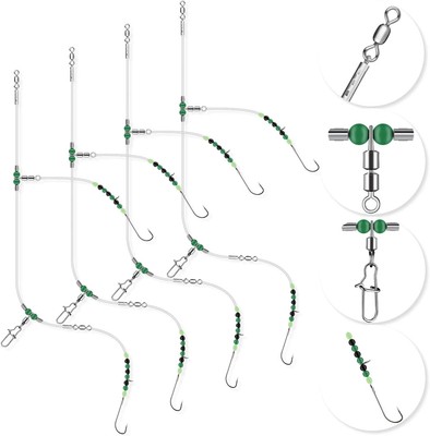 5 Impianti Da Pesca In Mare Flattie Flapper &ndash; Con Ganci, Per Platessa E Passera