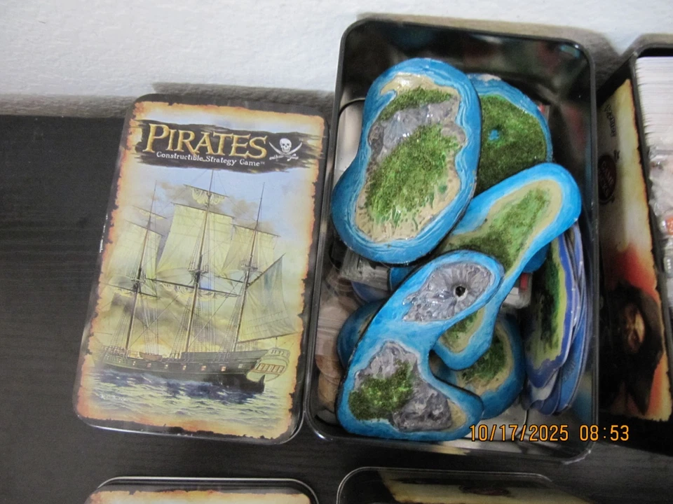 Pirates Constructible Strategy Game Bundle Lot of 4 Tins - Image 3 of 4
