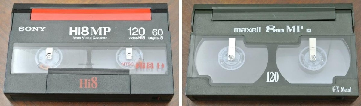 maxell GX l 8ミリ P6-60 と Sony MP ビデオ Sony Video Cassette Tape 8MM MP 60 Video 8 60 Minutes (P6-60MP