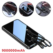 9000000mAh Power Bank Battery Pack Compatible with iPhone 16/15/14 Samsung