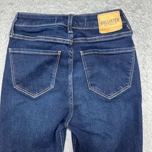 Hollister Jeans Womens 1L 25x32 High Rise Vintage Flare Soft Stretch Dark Wash - Picture 5 of 15