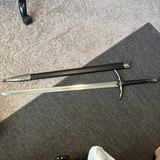 Stainless Steel Medieval Sword Pair Historical Replica with Scabbard