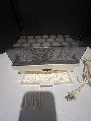 Vintage Sears  Hair Setter Curler Set Hot Rollers With Hair Clips