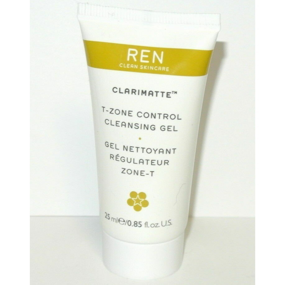 Очищающий гель для т-зоны Ren clean skincare clarimatte, 0,85 жидких унций, 25 мл.