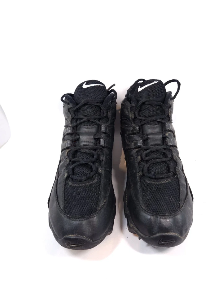 Botines de fútbol Nike para hombre césped negros blancos talla 10 zapatos de entrenamiento atléticos de EE. UU. Foto 2 de 4