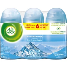 AIR WICK FRESHMATIC ULTRA SPRAY REFILL MOUNTAIN BREEZE 6.34oz PACK OF 3