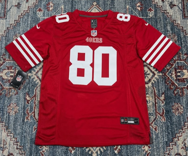 Jerry Rice San Francisco 49ers #80 Red Stitched Jersey Mens FULL SIZE S-2XL NEW