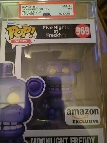 Funko Pop! Five Nights at Freddy's Moonlight  Amazon Excl. PSA 8.5 Nm My Nib New