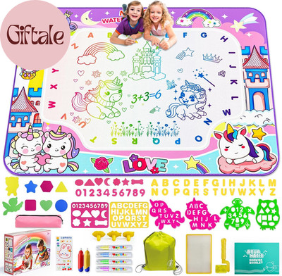 Water Doodle Mat,40 X 32 Inch Large Drawing Mat with Backpack,Educational Toys G