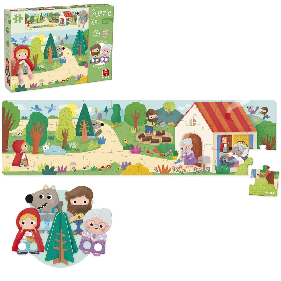Jumbo 1110700207 Red Riding Hood XXL - Puzzle da Gioco, Multicolore hVxK - Immagine 2 di 4