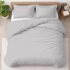 3 Pc Queen Size Duvet Cover Set- 100 Egyptian Cotton 600 Thread Count Ultra ...