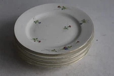 Six assiettes porcelaine Ivoire (44719)
