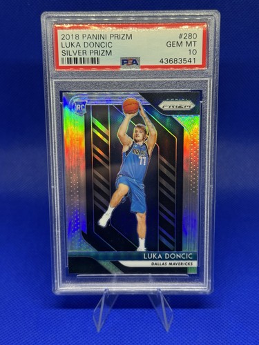 LUKA DONCIC 2018/19 PANINI PRIZM #280 RC ROOKIE SILVER PRIZM PSA 10 GEM MINT