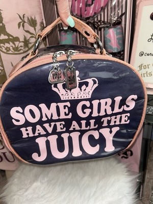 HTF Vintage Y2K Juicy Couture Cosmetic Makeup Case SOME GIRLS HAVE ALL THE JUICY
