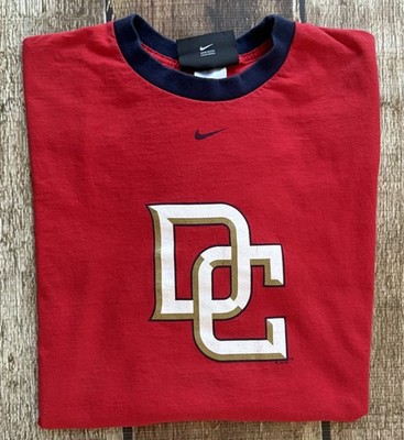 VINTAGE NIKE TEAM MLB DC WASHINGTON NATIONALS T-SHIRT RED MENS LARGE EXCELLENT