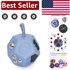 Stress Relief Sensory Toy - 12-Sided Fidget Cube for Autism & Anxiety Management