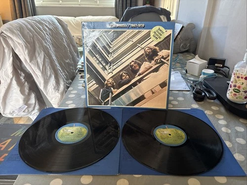 The Beatles 1967 - 1970 [The Blue Album] -1-3-3-1 LP Vinyl Record VG+/EX