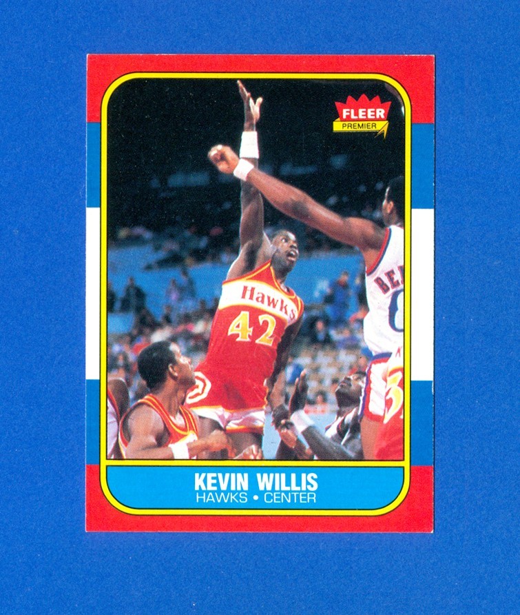 1986/1987 Fleer Basketball#126 Kevin Willis 86/87 Set Break RC Rookie Card EX/MT