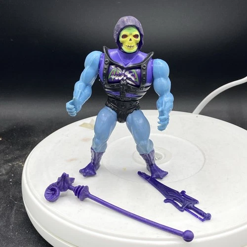 MOTU He-Man BATTLE ARMOR SKELETOR 100% Complete Vintage Action Figure