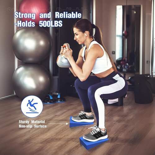 Foam Wedge Slant Board, 2-Pcs Update Calf Stretcher, Squat Wedges for Yoga, Foot - 第 6/12 張圖片