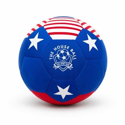 The House Ball - Original Soft and Safe Indoor Soccer Size 4, HB-USA