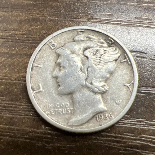 1936 MERCURY SILVER DIME ACTUAL COIN Get More Today & Save Shop Here Buy Here
