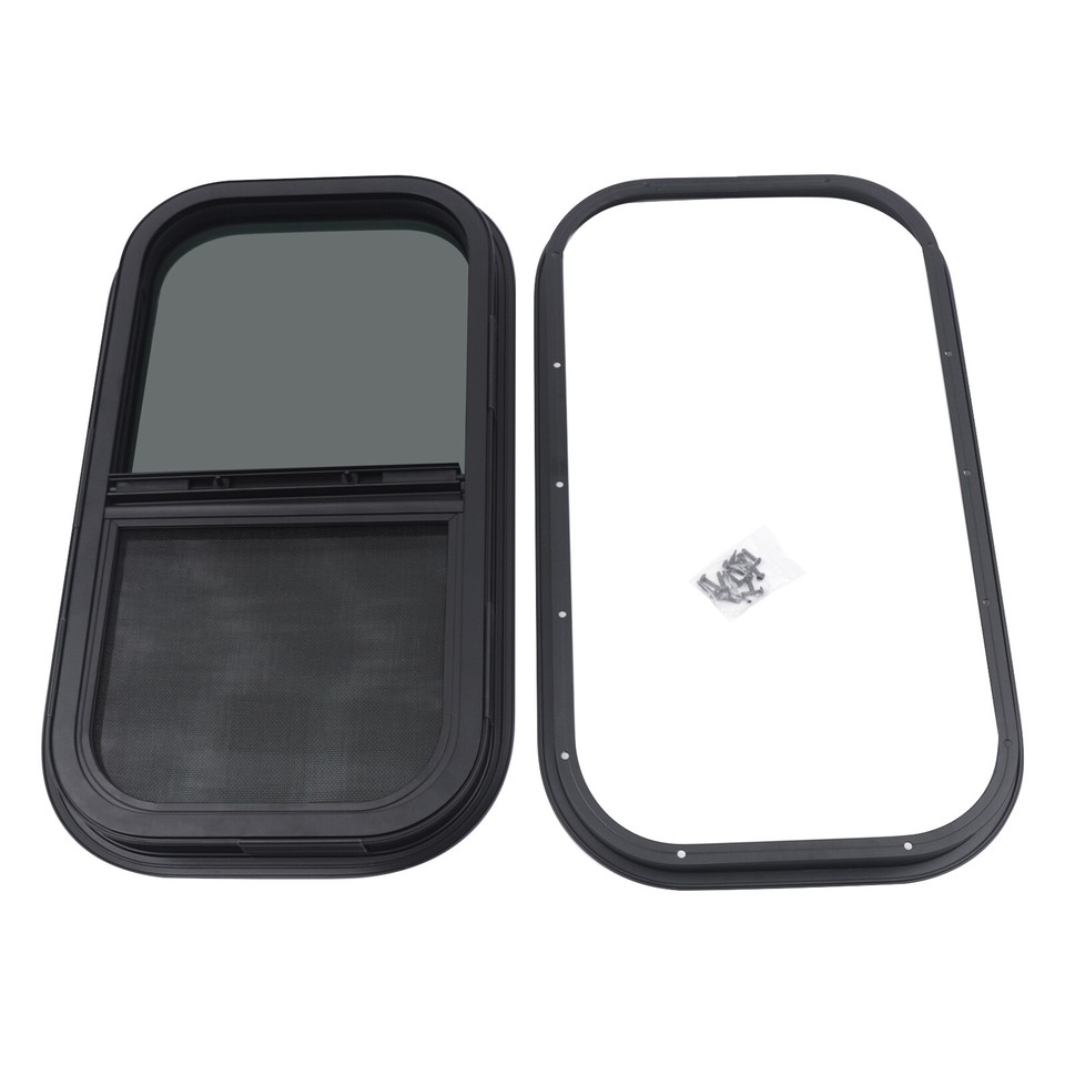 12 x 22x Vertical Slide RV Window Trim Ring Included for Camper Trailer