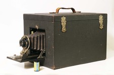 F97461 Large c.1910 Seneca Ferrotype Tintype /Post Card Street Camera RARE 